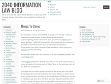 Tablet Screenshot of 2040infolawblog.com